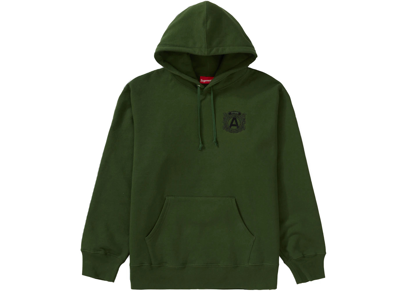 Supreme Anti Hooded Sweatshirt Green - 2