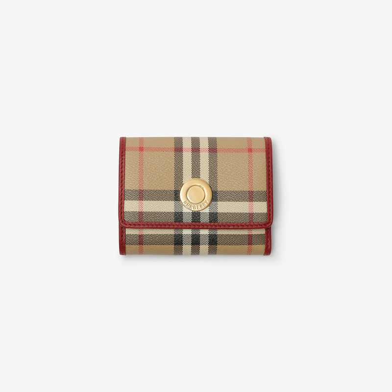 Small Check Folding Wallet 1