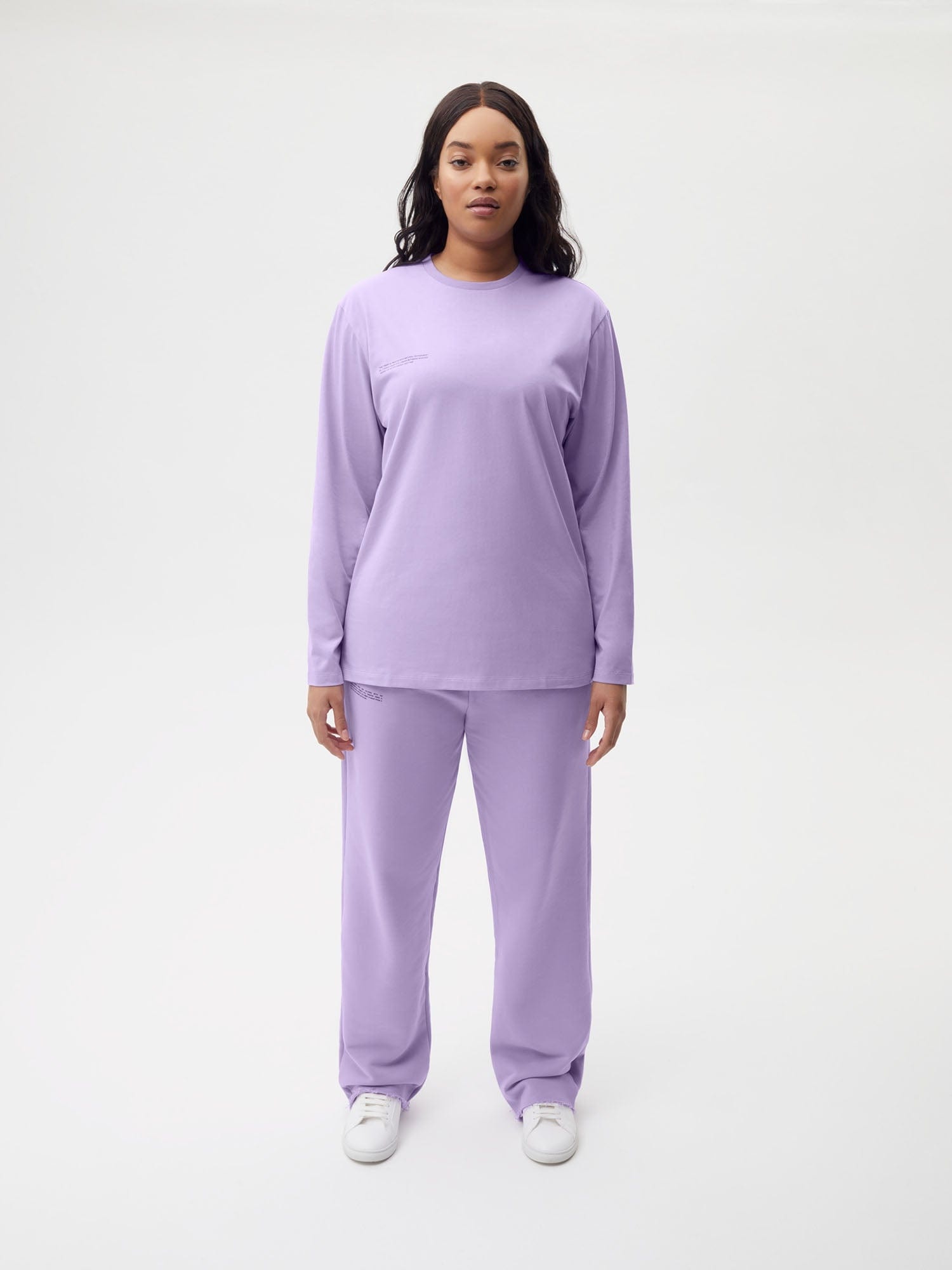 Womens 365 Midweight Long Sleeve T-shirt - Orchid Purple - 2