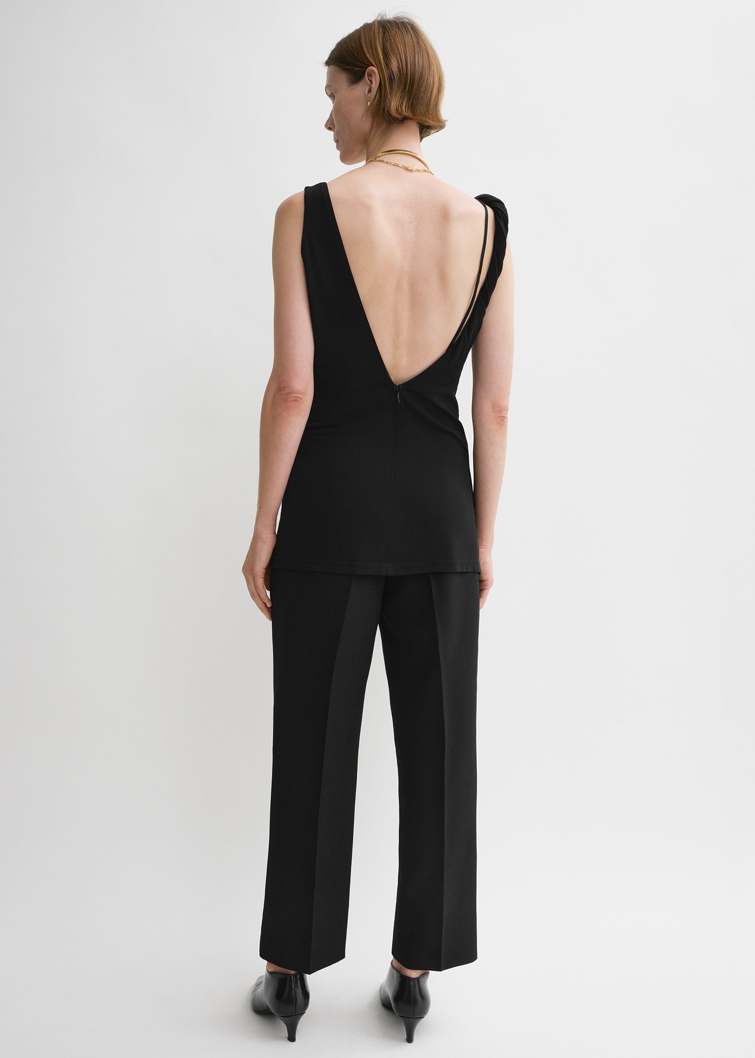 【Toteme】Twist Drape ドレープ ドレス Black 送料関税込 TOTEME Black Twist Drape Maxi Dress Toteme