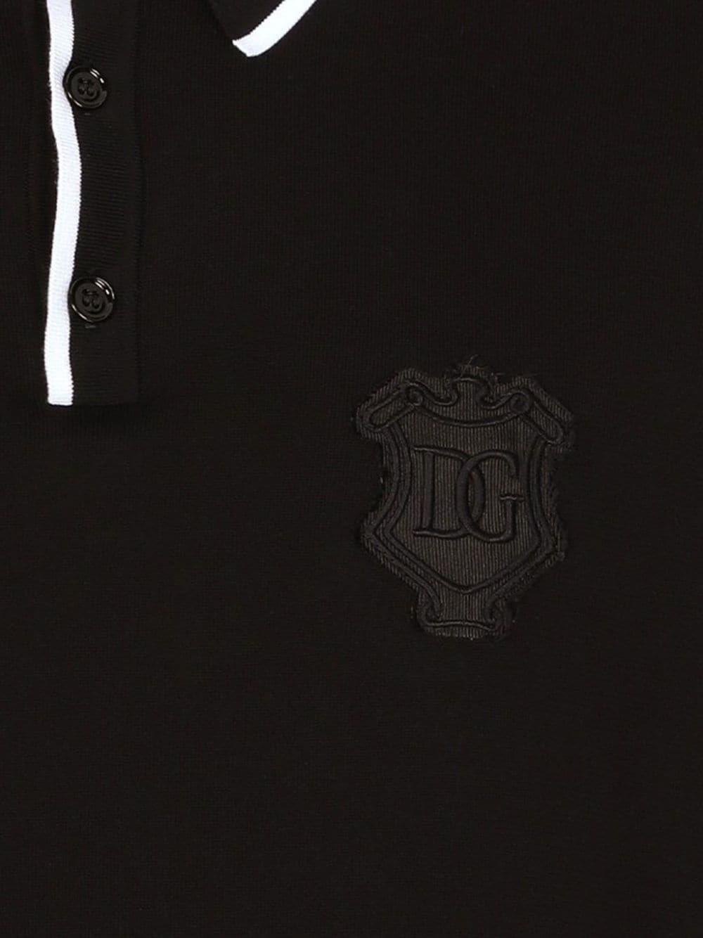 logo-embroidered cotton polo t-shirt - 2