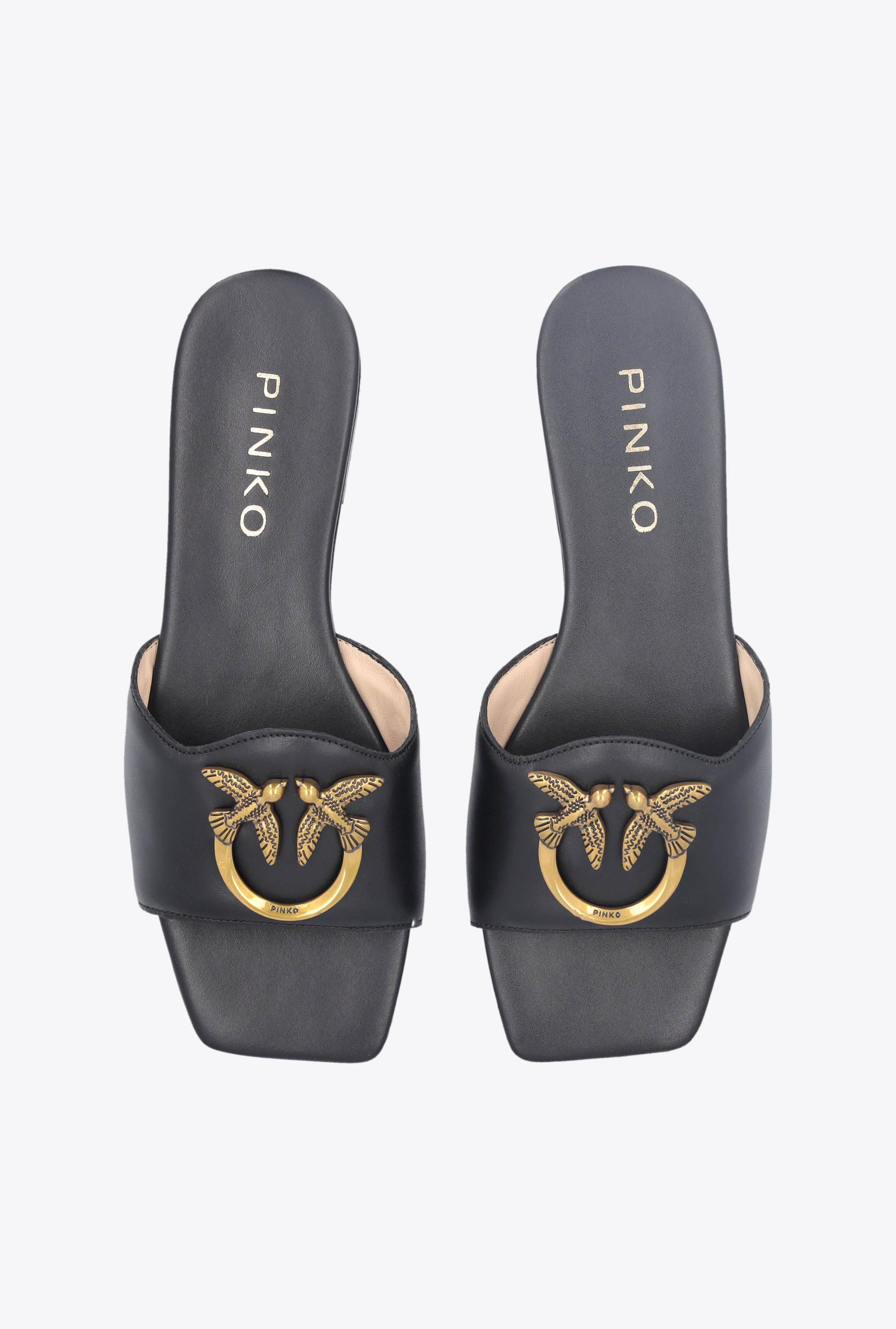 FLAT LEATHER SLIP-ONS - 8