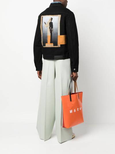 Lanvin photograph-print shirt jacket outlook