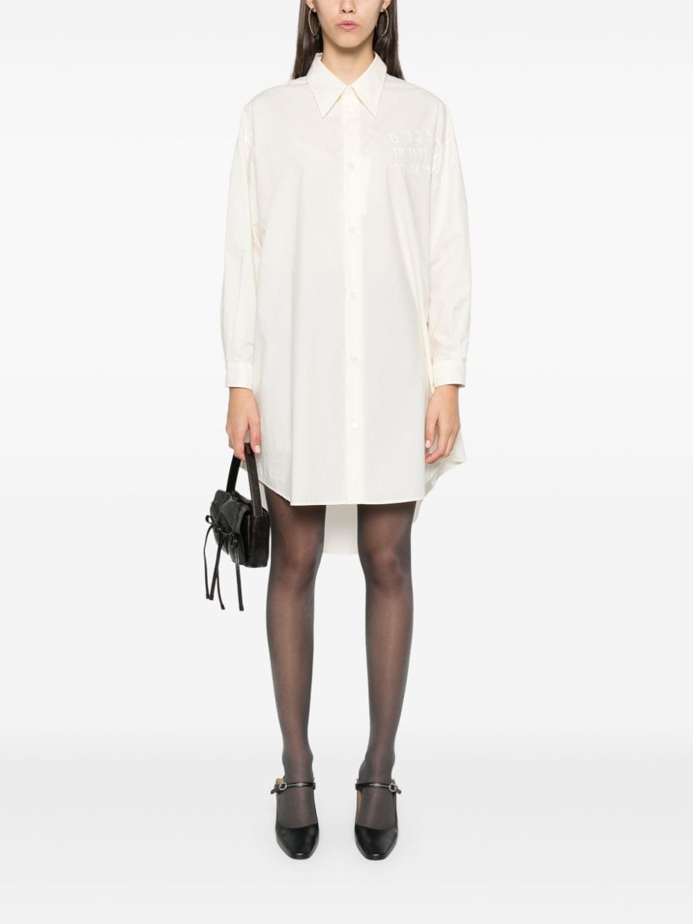 poplin shirt dress - 2