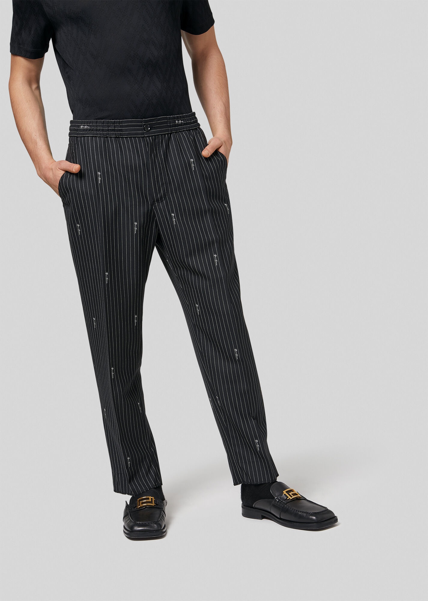 GV Signature Pinstripe Wool Trousers - 2