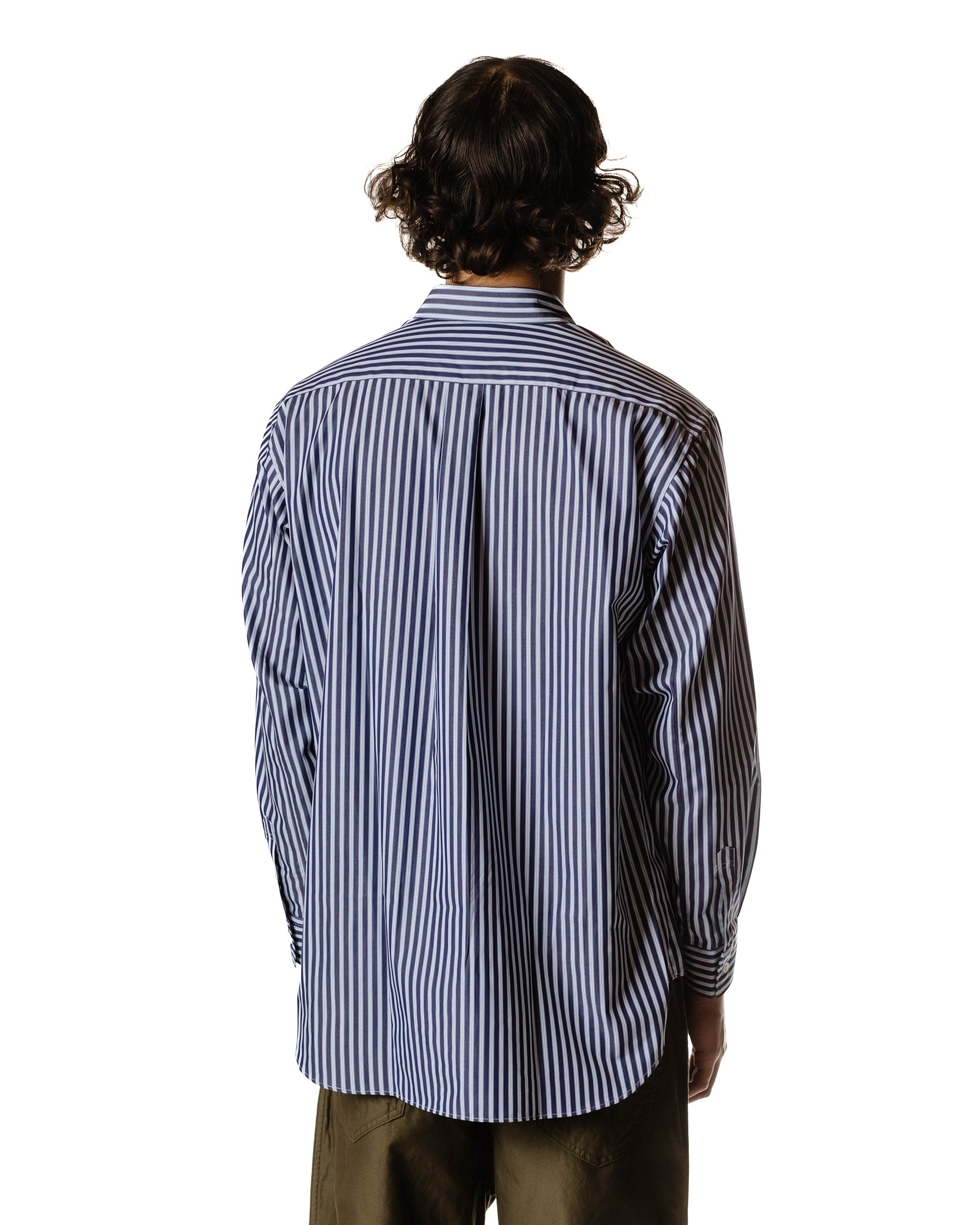 Wide Classic Big Collar Shirt Stripe 3 - 4
