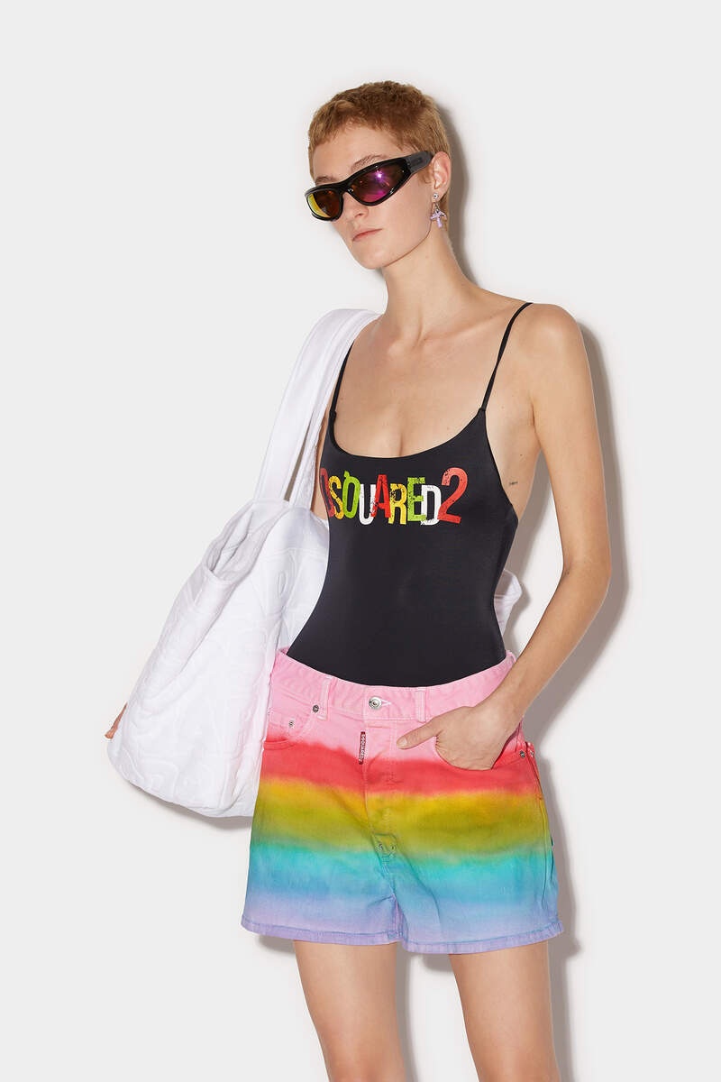 RAINBOW BAGGY SHORTS - 1