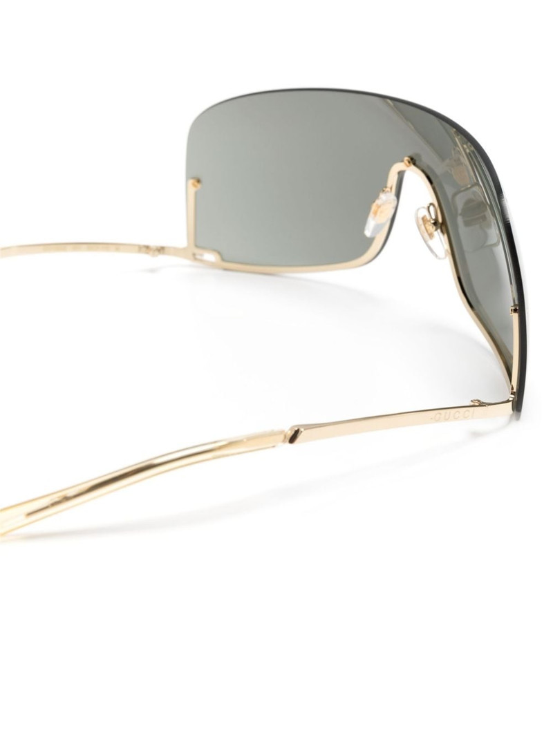 half-rimless shield-frame sunglasses 3