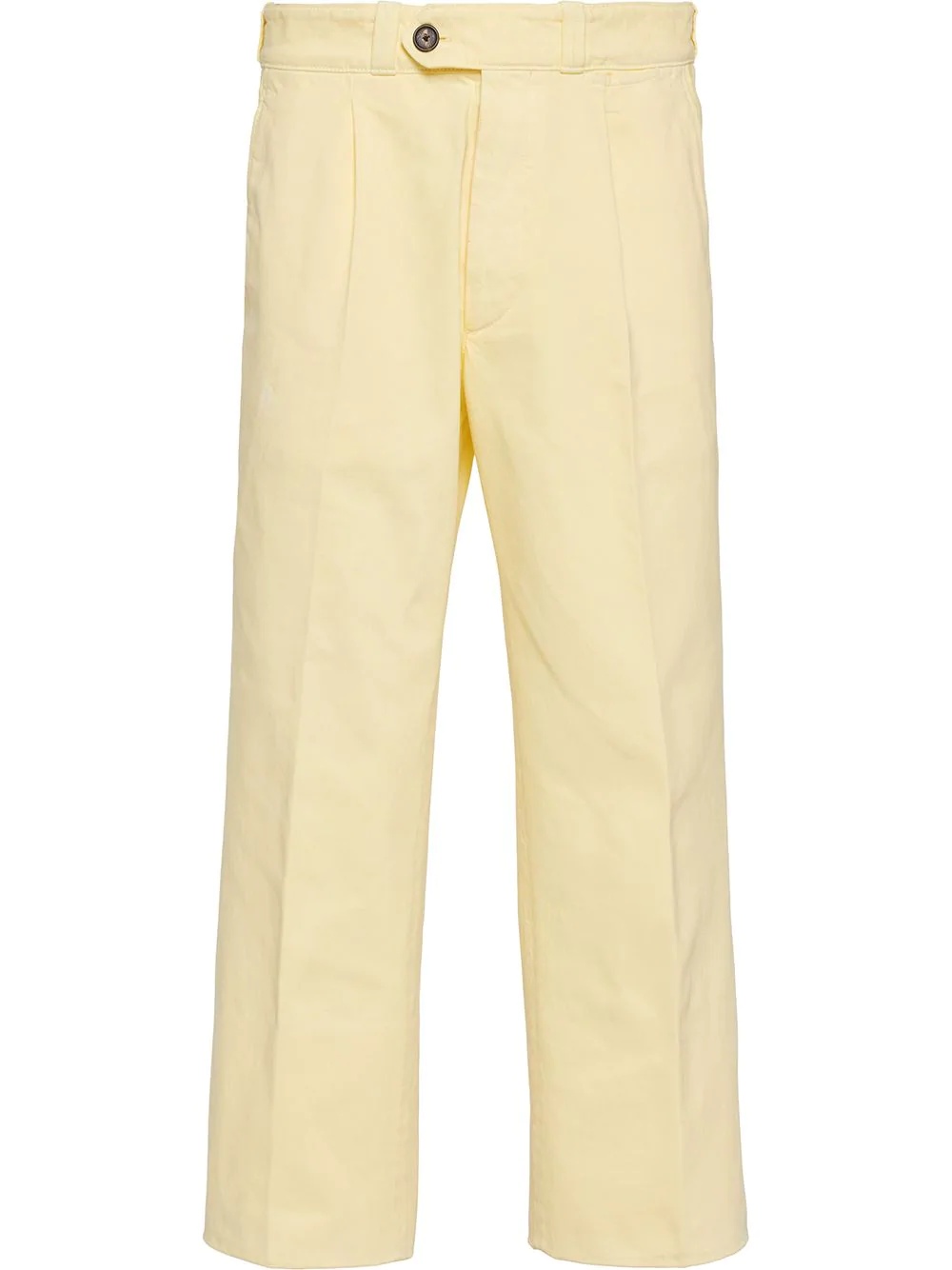 cropped straight-leg trousers - 1