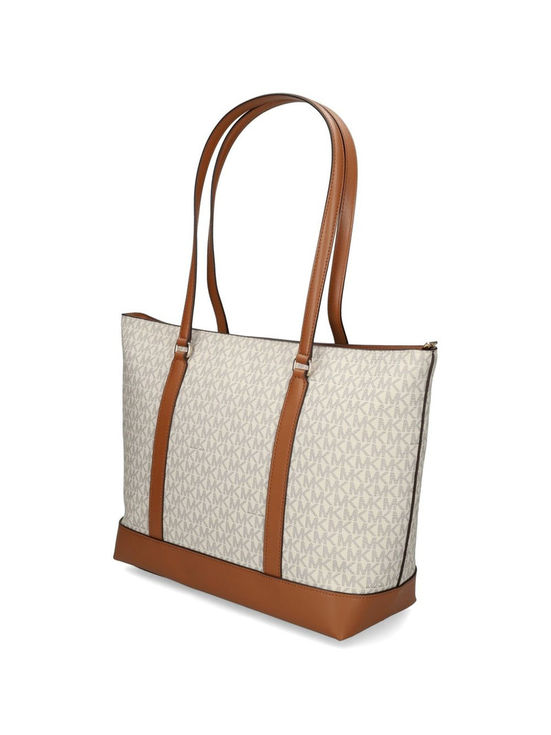 large Temple monogram charm tote bag 4
