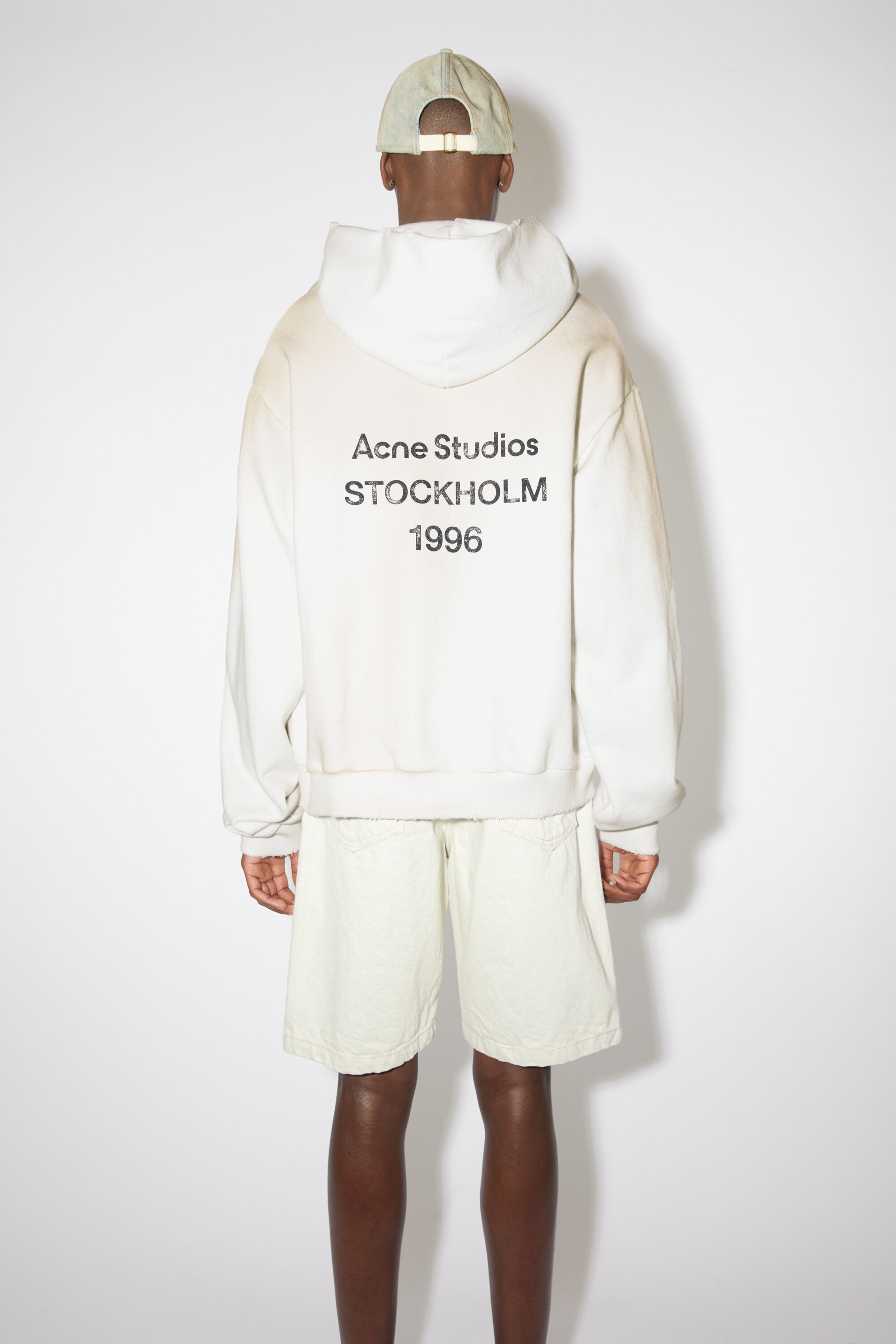 Logo hooded sweater - Dusty white - 3