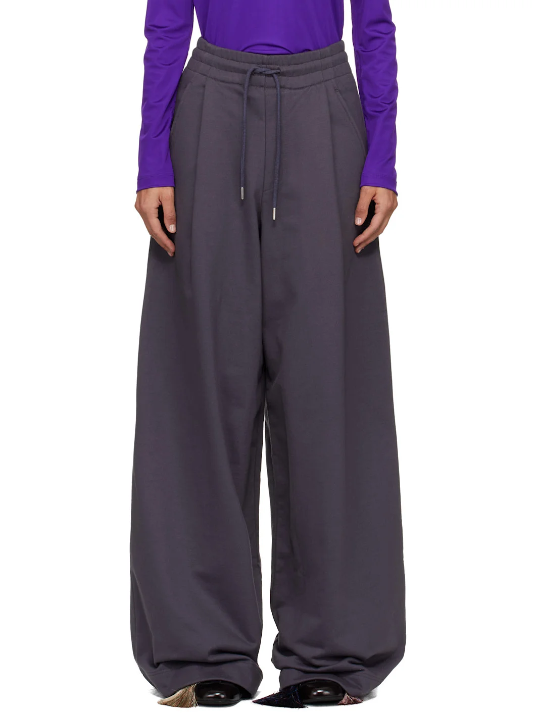 Gray Loose Sweatpants - 1