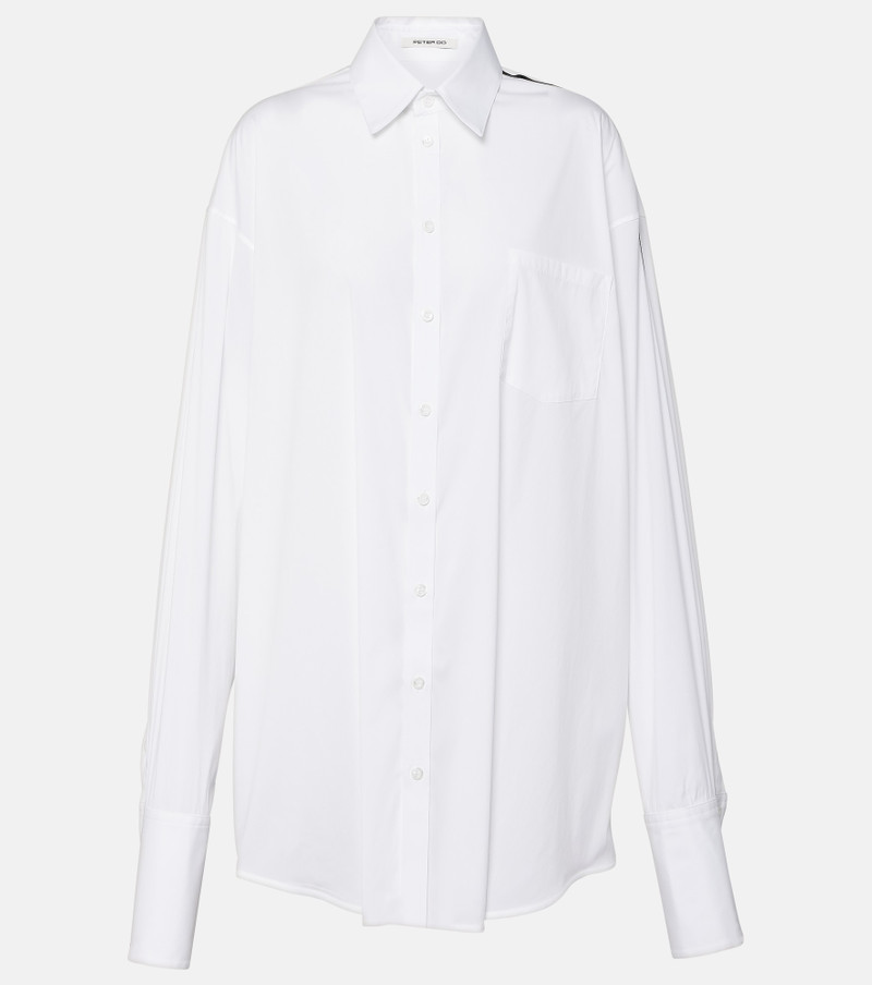 Oversized cotton-blend shirt 1