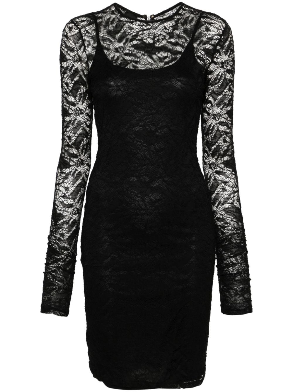 Amazzone floral-lace midi dress - 1