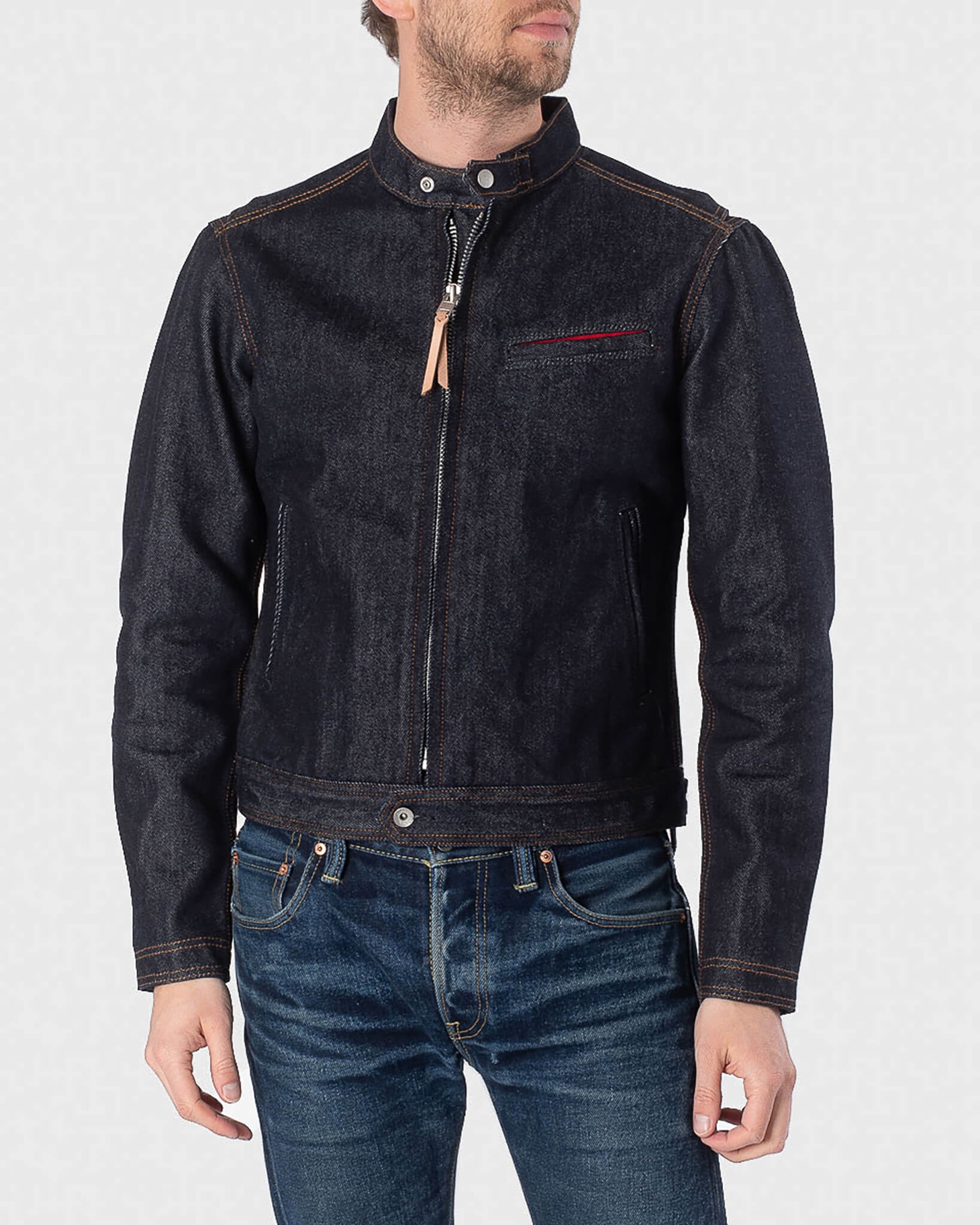 IH-527J 21oz Denim Rider's Jacket - Indigo - 2