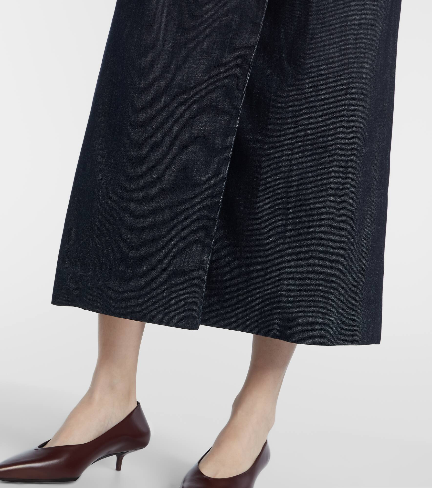 Greta belted denim maxi dress - 5