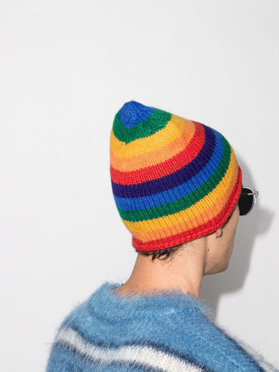 The Elder Statesman Lil Lookout striped beanie outlook