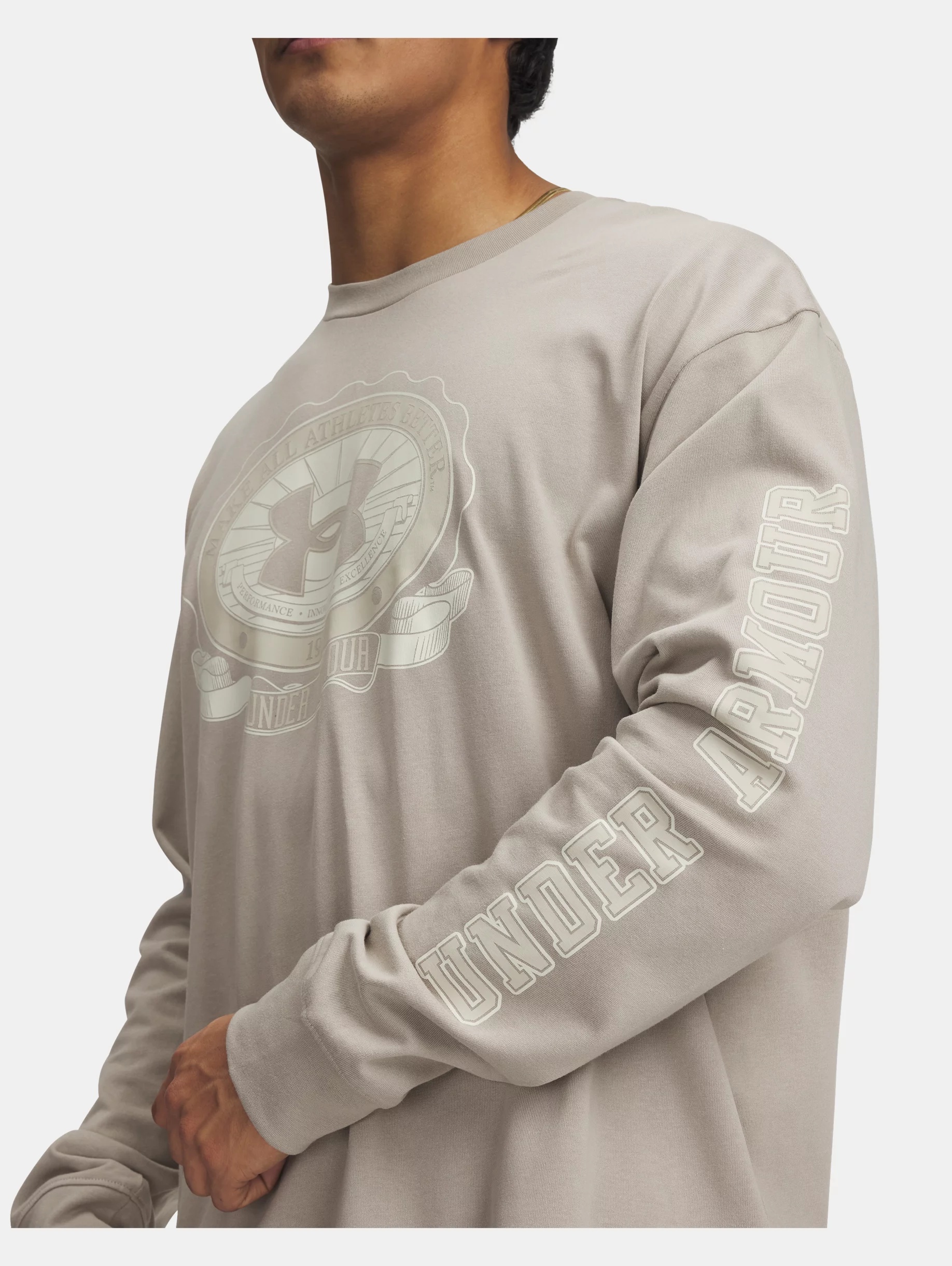 Men's UA Heavyweight Crest Logo Long Sleeve - 3
