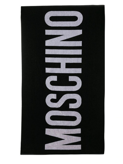 Moschino logo-print beach towel outlook