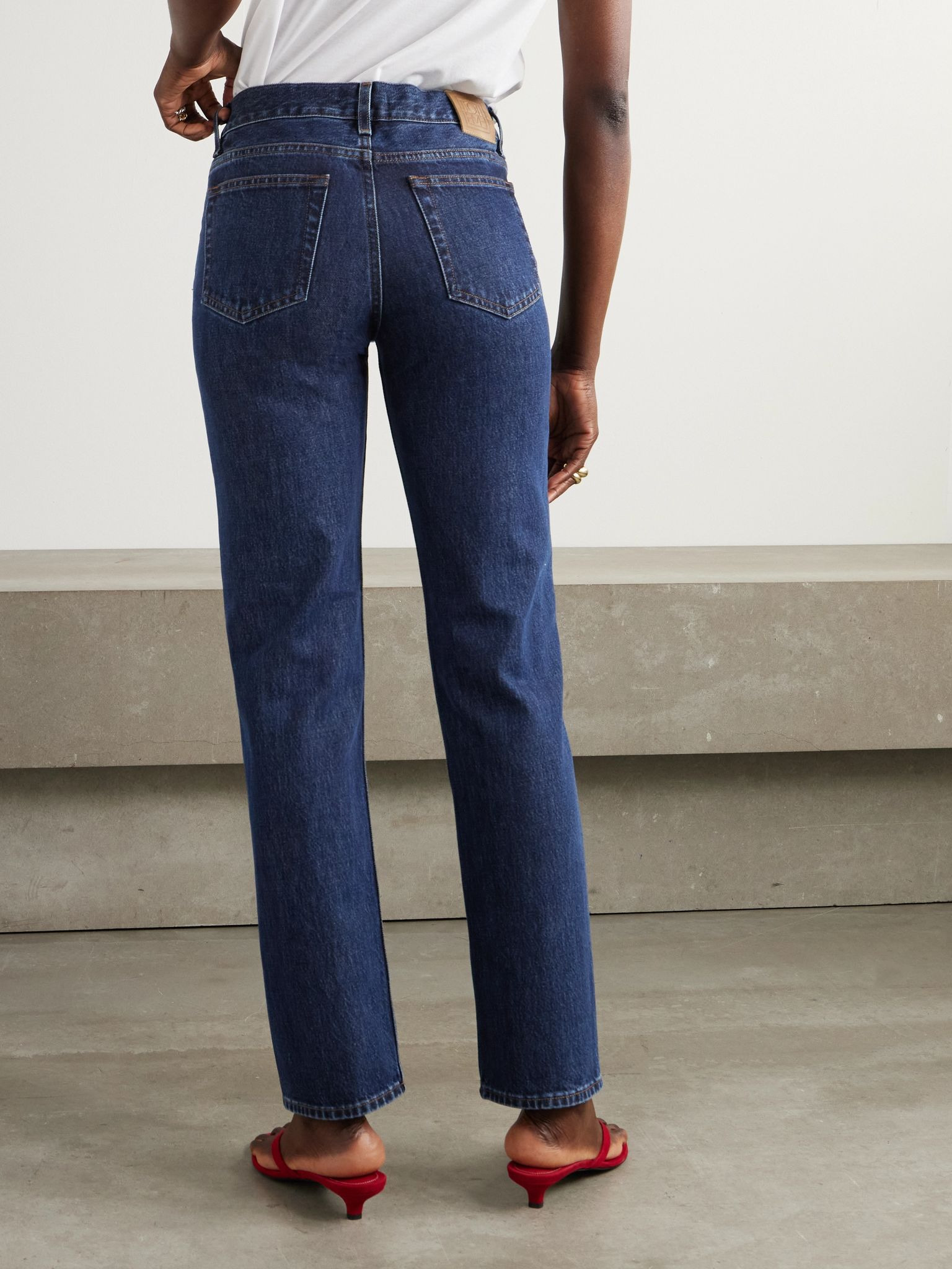 Garderob organic low-rise straight-leg jeans Indigo - 4