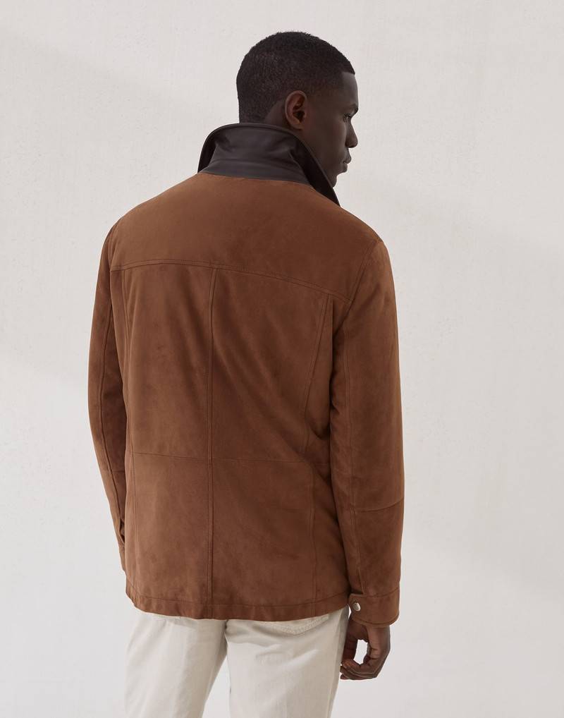 Brunello Cucinelli Suede field jacket with Thermore® padding outlook