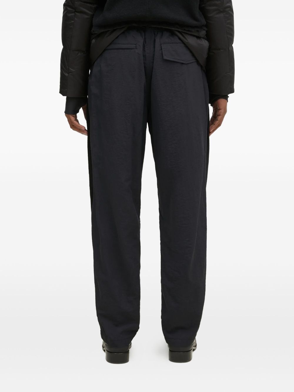 panelled drawstring trousers - 3