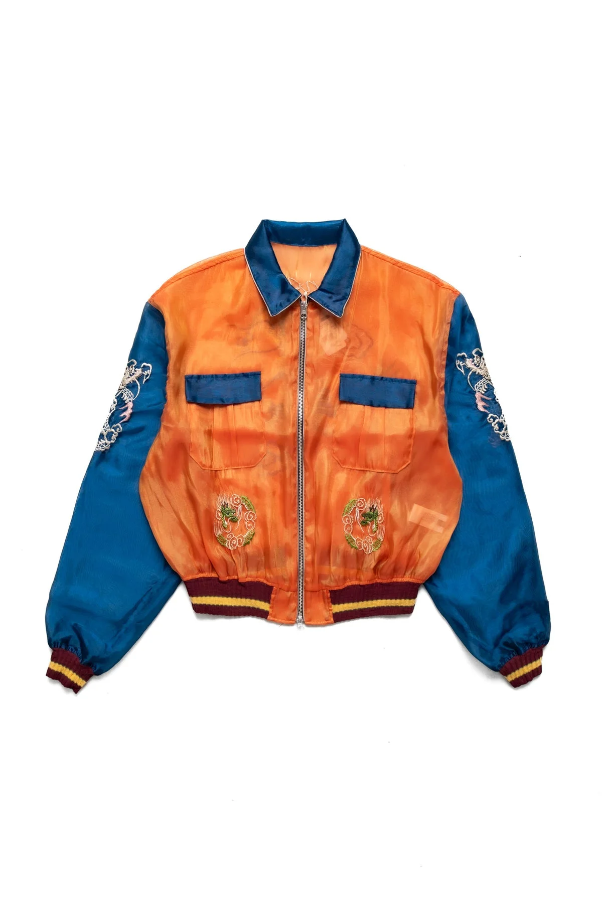 Sheer Pearl Mosquito Guard 2TONES Vietnam JKT - Orange x Blue - 1