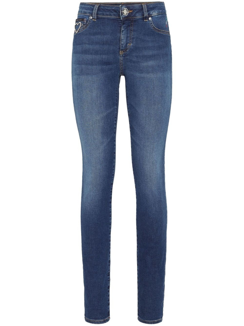 logo-appliquÃ© skinny jeans 1