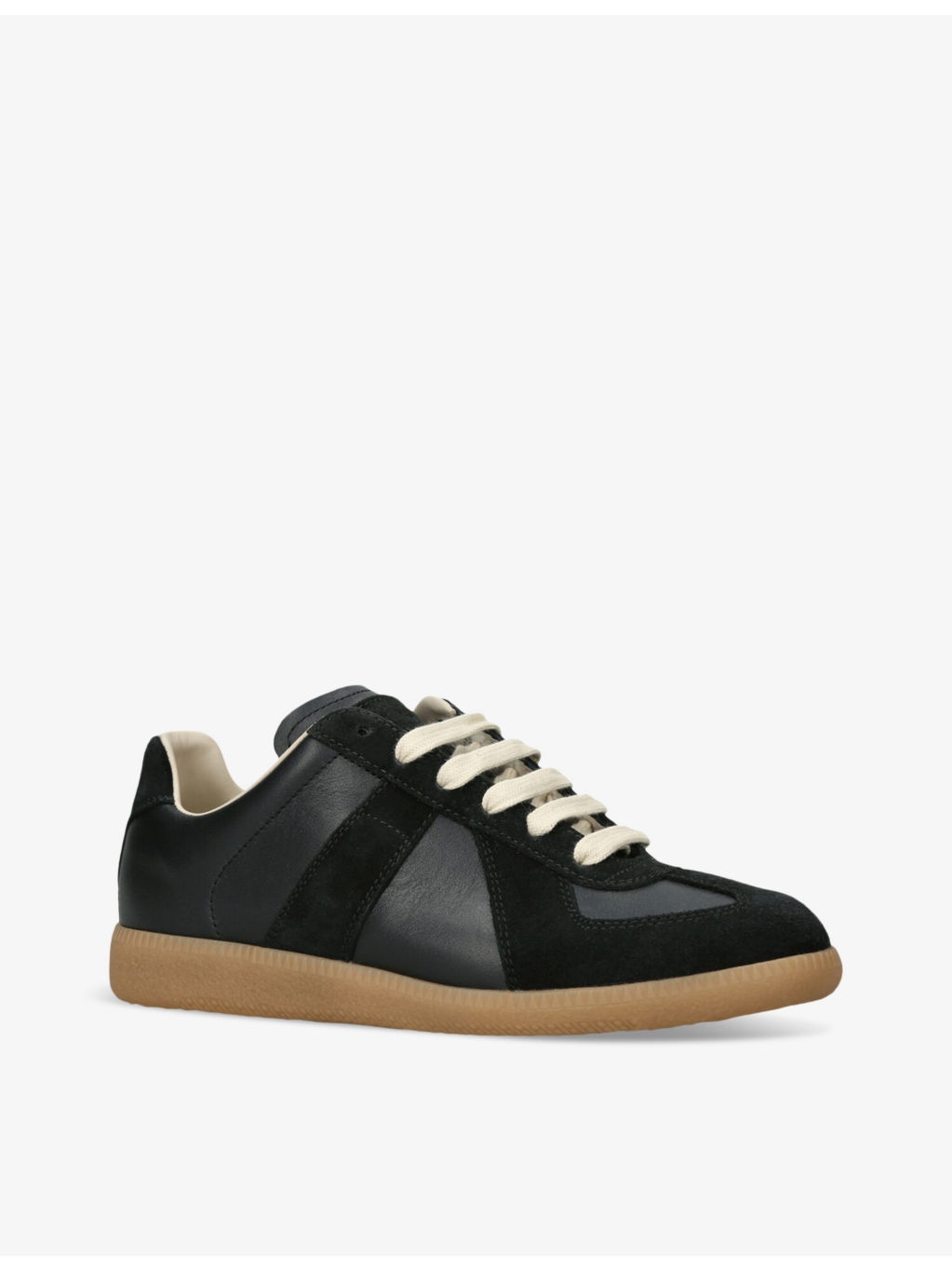 Replica leather low-top trainers - 3