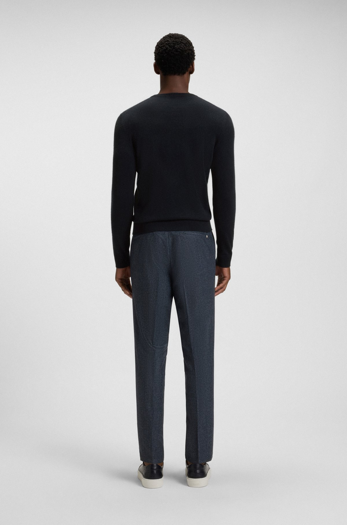 REGULAR-FIT SWEATER WITH FUNNEL NECK IN PURE CASHMERE - 5