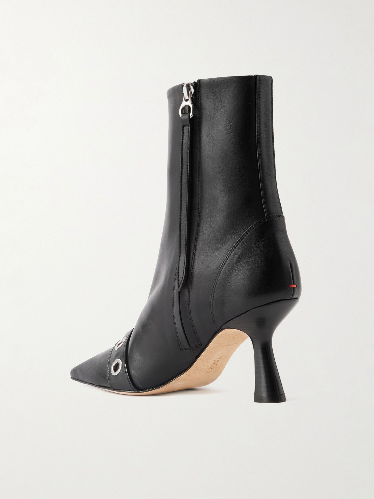 Halima buckled leather boots Black - 3