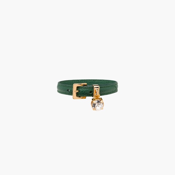 Madras leather bracelet - 3