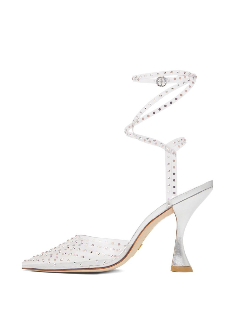 100mm Glam Xcurve embellished pumps 4