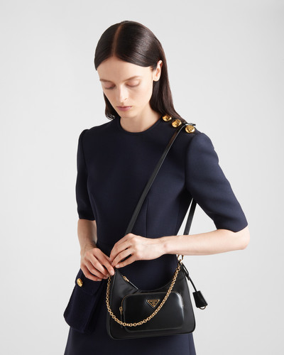 Prada Re-Nylon and brushed leather mini-bag outlook