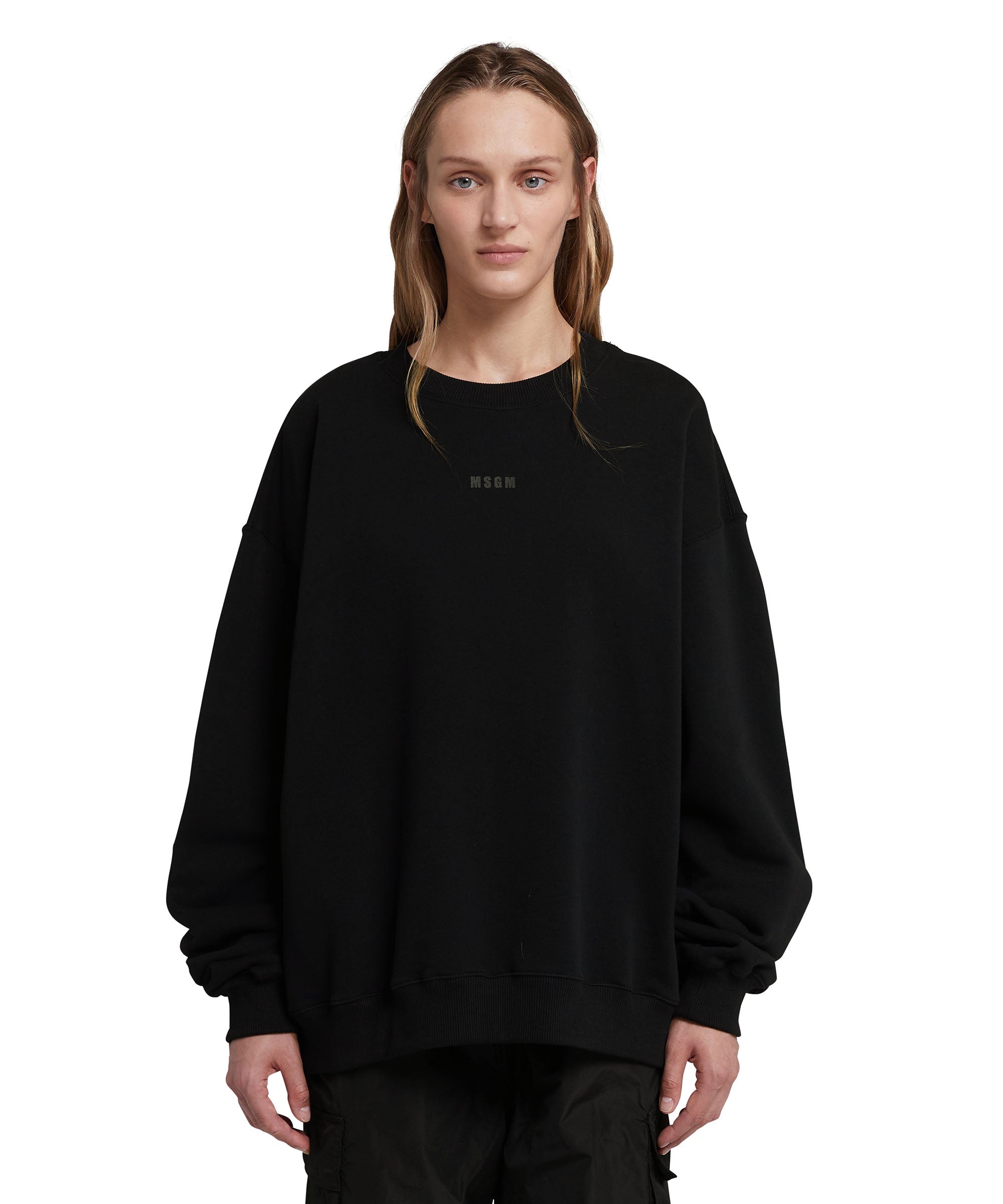 Crew-neck sweatshirt with animal print logo - 2