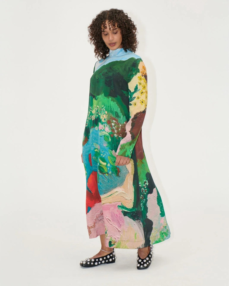 STINE GOYA LONG SLEEVE MIDI DRESS SUMMER HOUSE outlook