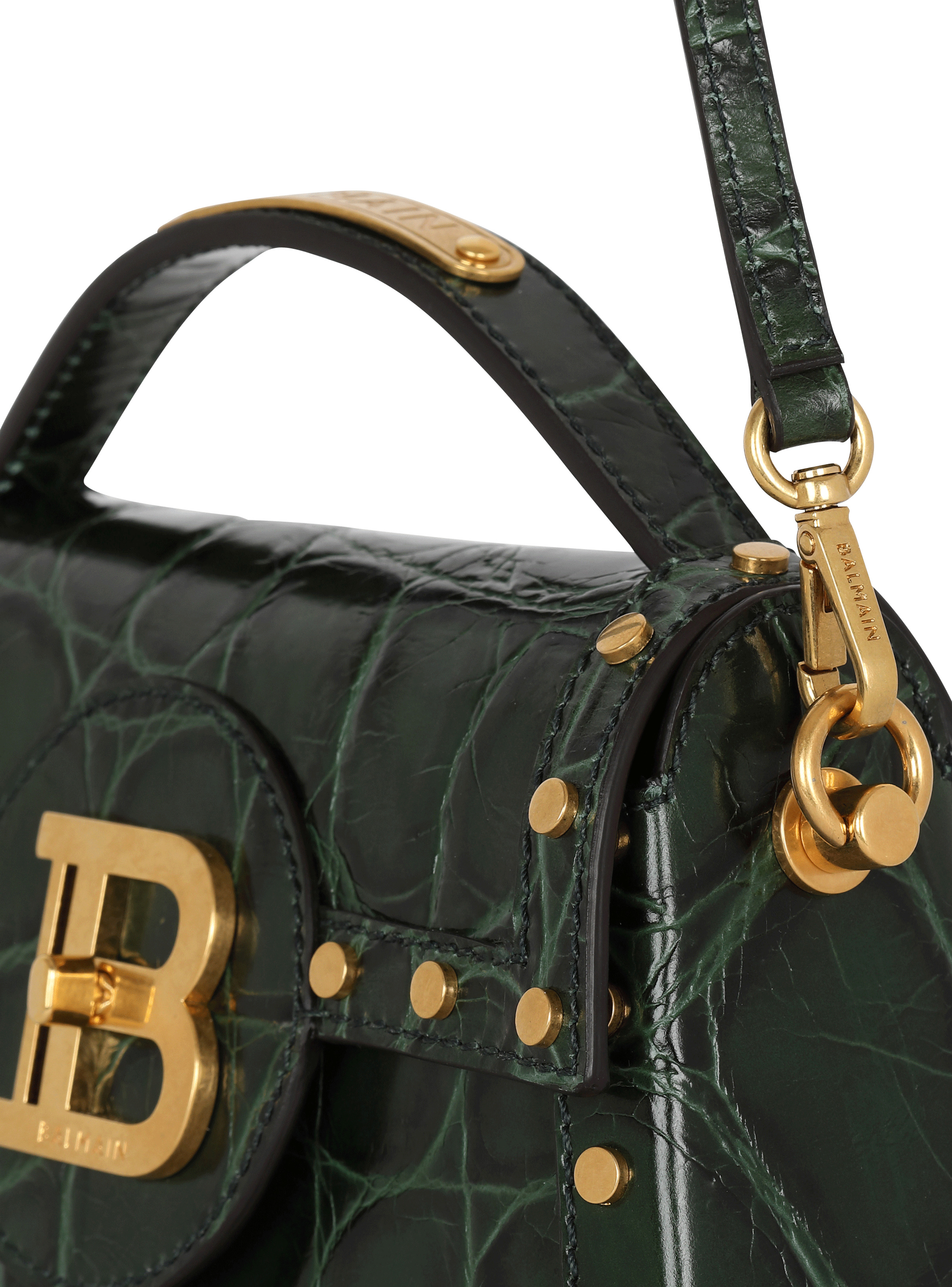 B-Buzz Dynasty bag in crocodile-print leather - 6