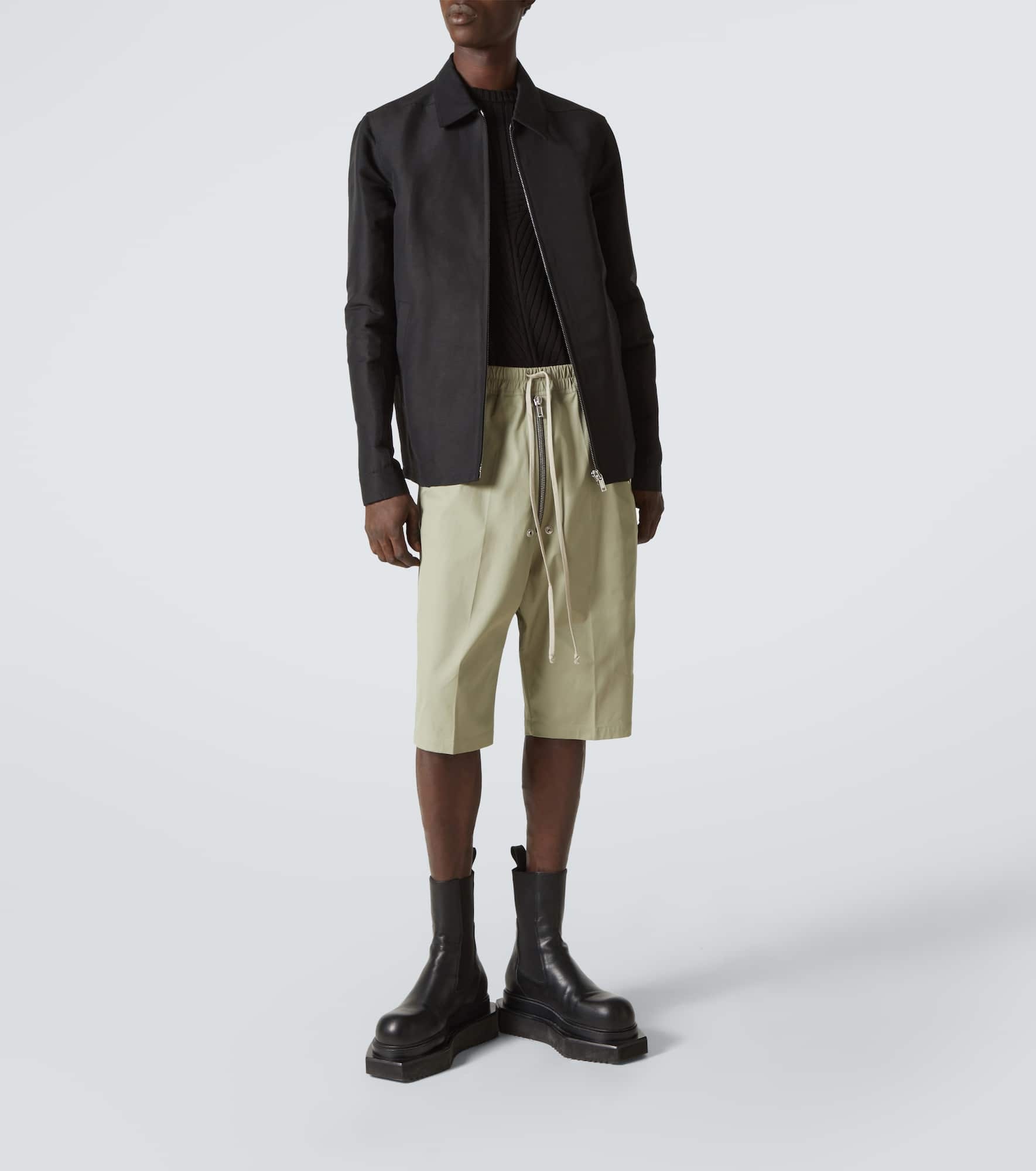 Bela Pods cotton-blend poplin Bermuda shorts - 2
