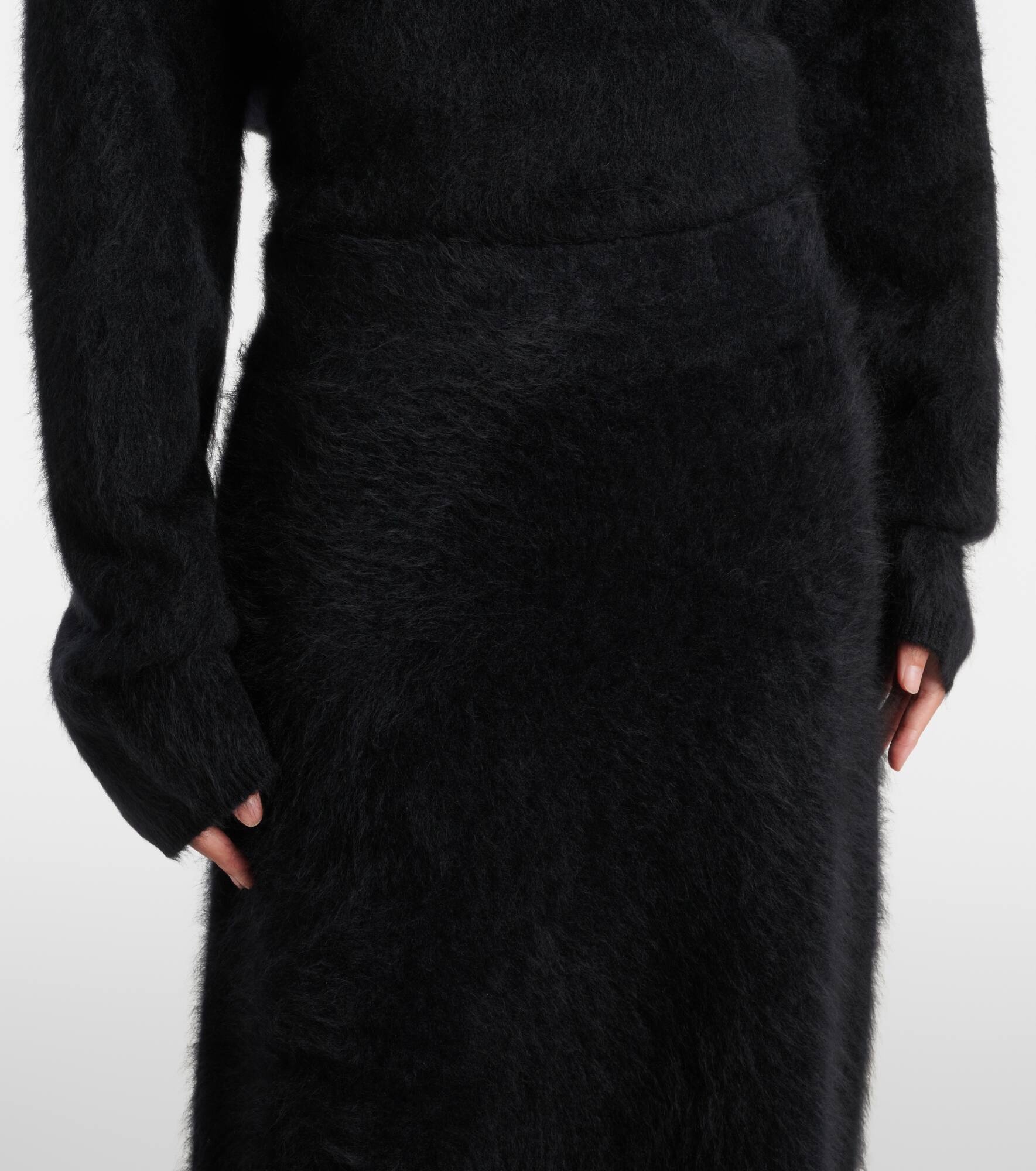 Asta cashmere midi skirt - 4