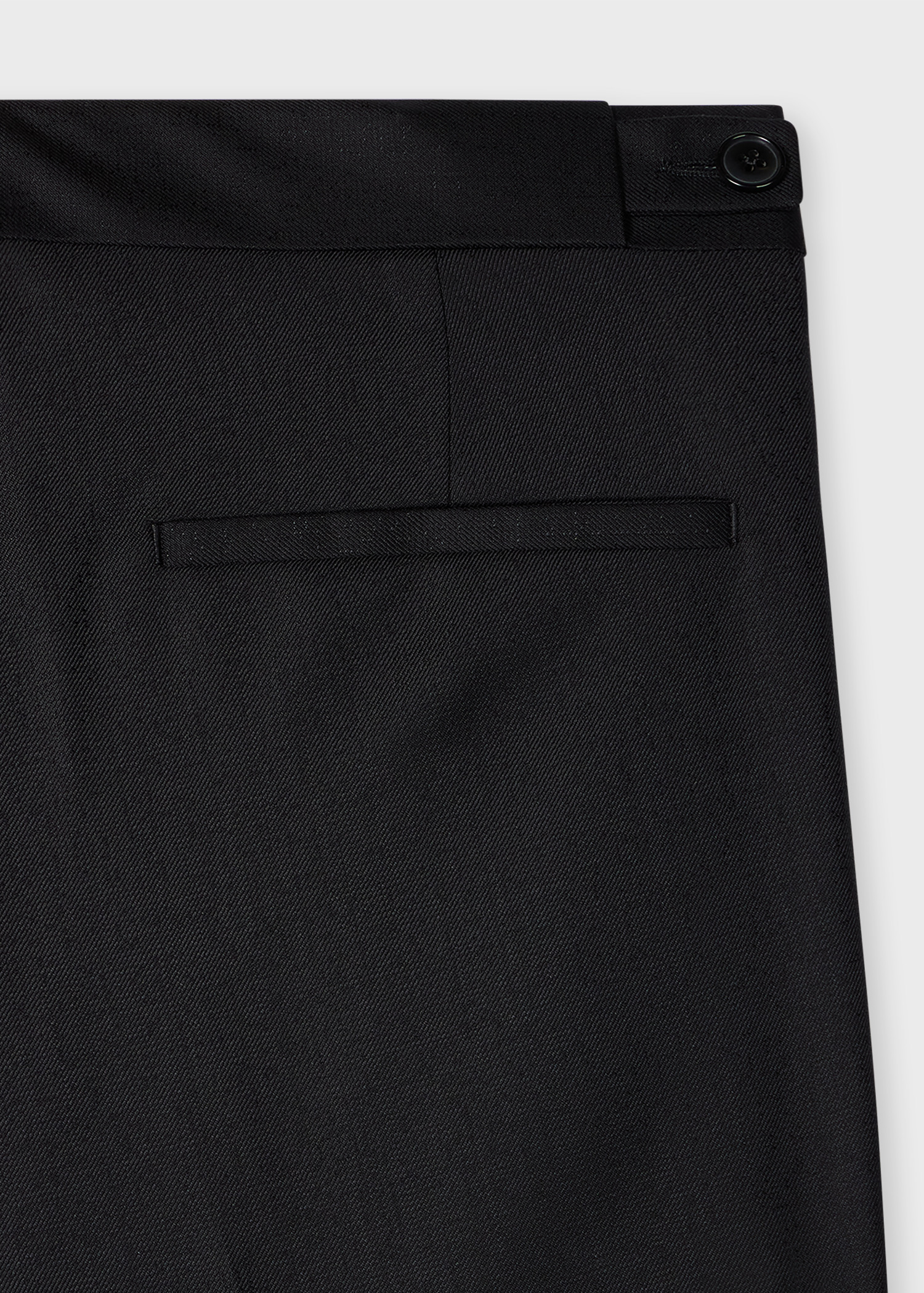 Black Wool-Silk Jacquard Evening Suit - 6