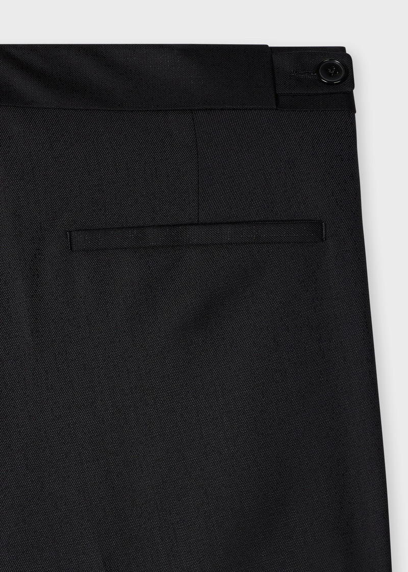Black Wool-Silk Jacquard Evening Suit 6