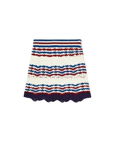 CASABLANCA Crochet Chevron A-Line Skirt outlook