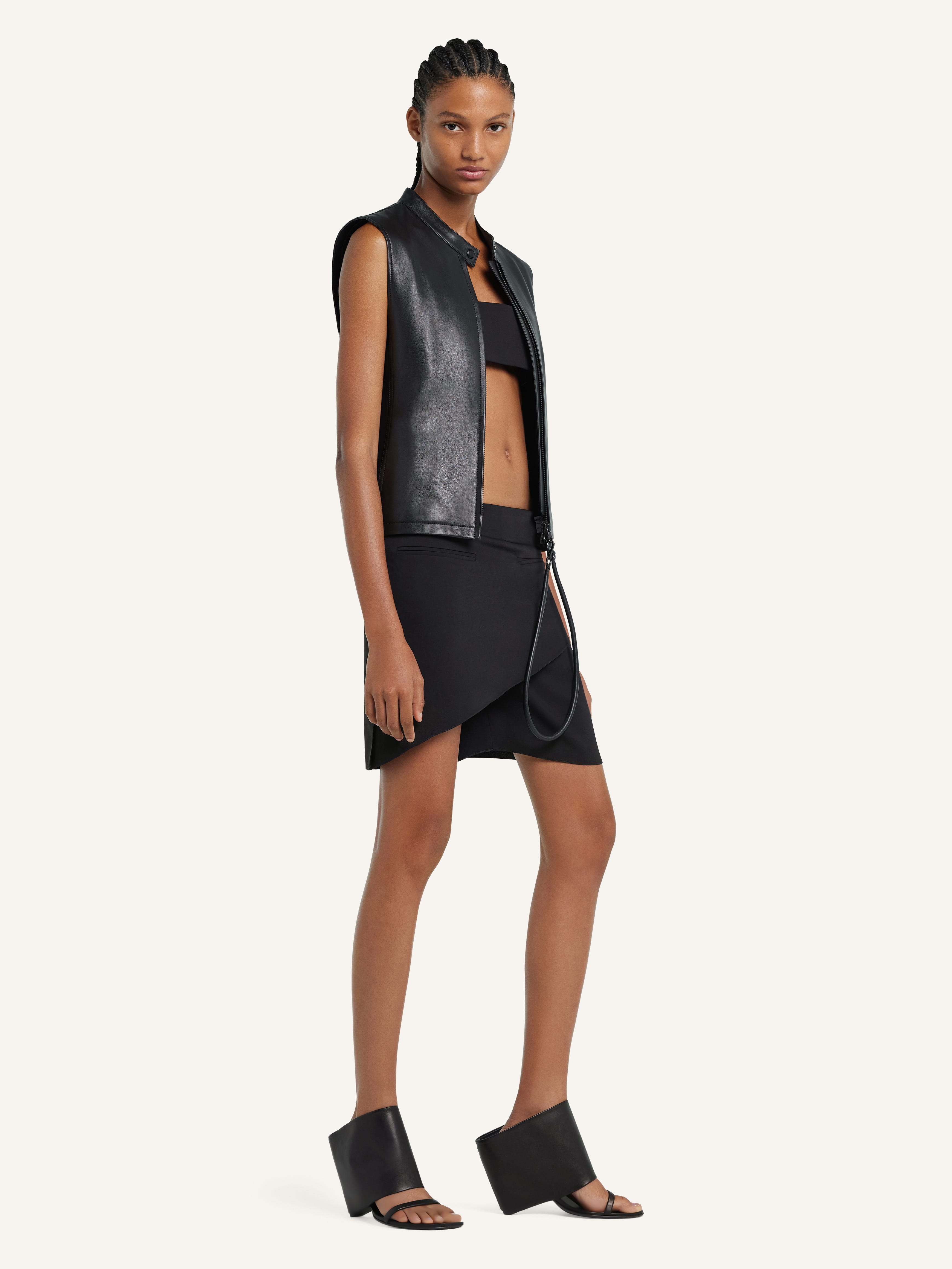 CITY SHADOW LEATHER VEST - 3