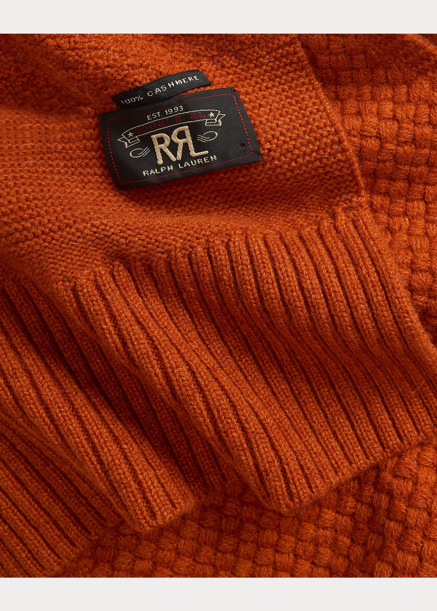 Basket-Weave Cashmere Scarf - 4