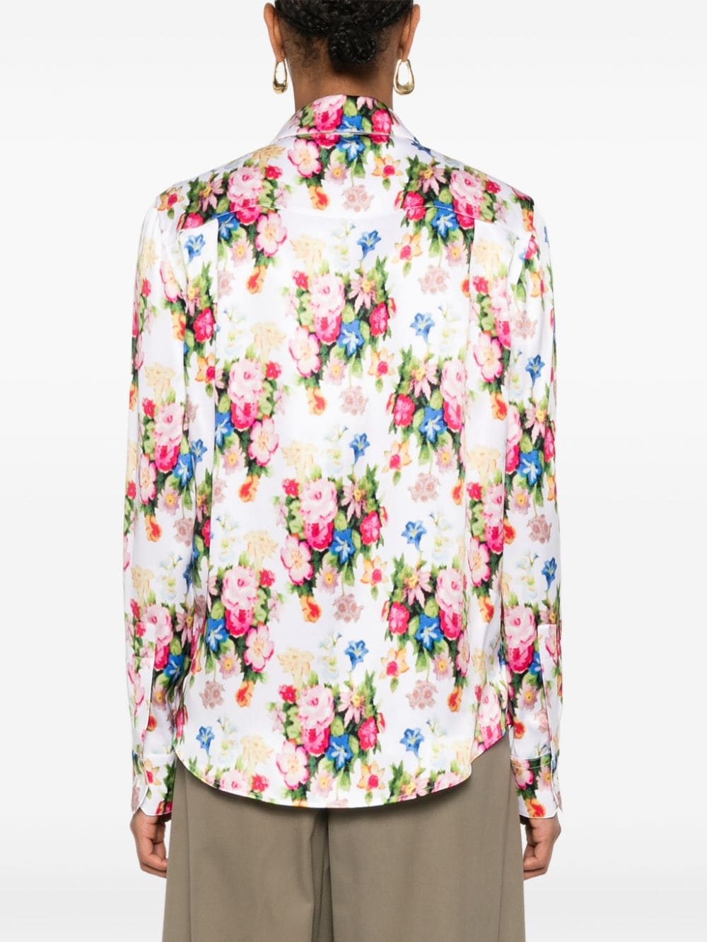 floral-print shirt - 4