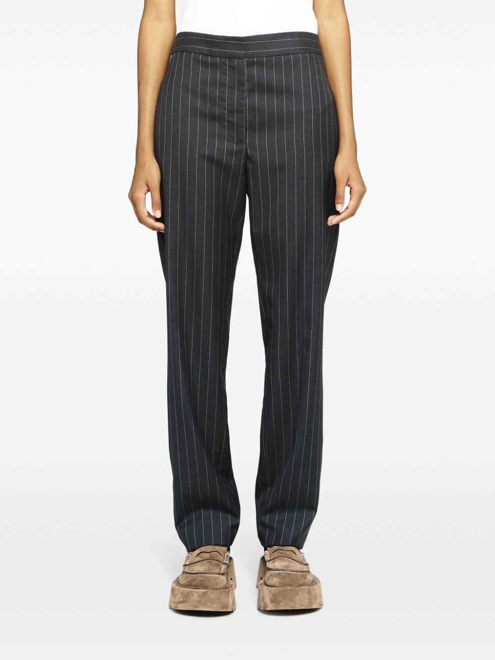 straight-leg tailored trousers - 3