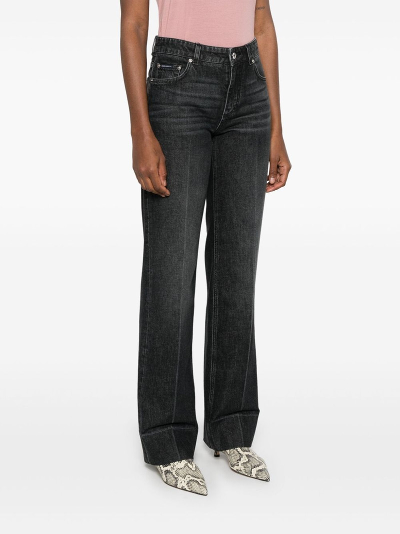 pressed-crease straight-leg jeans 3