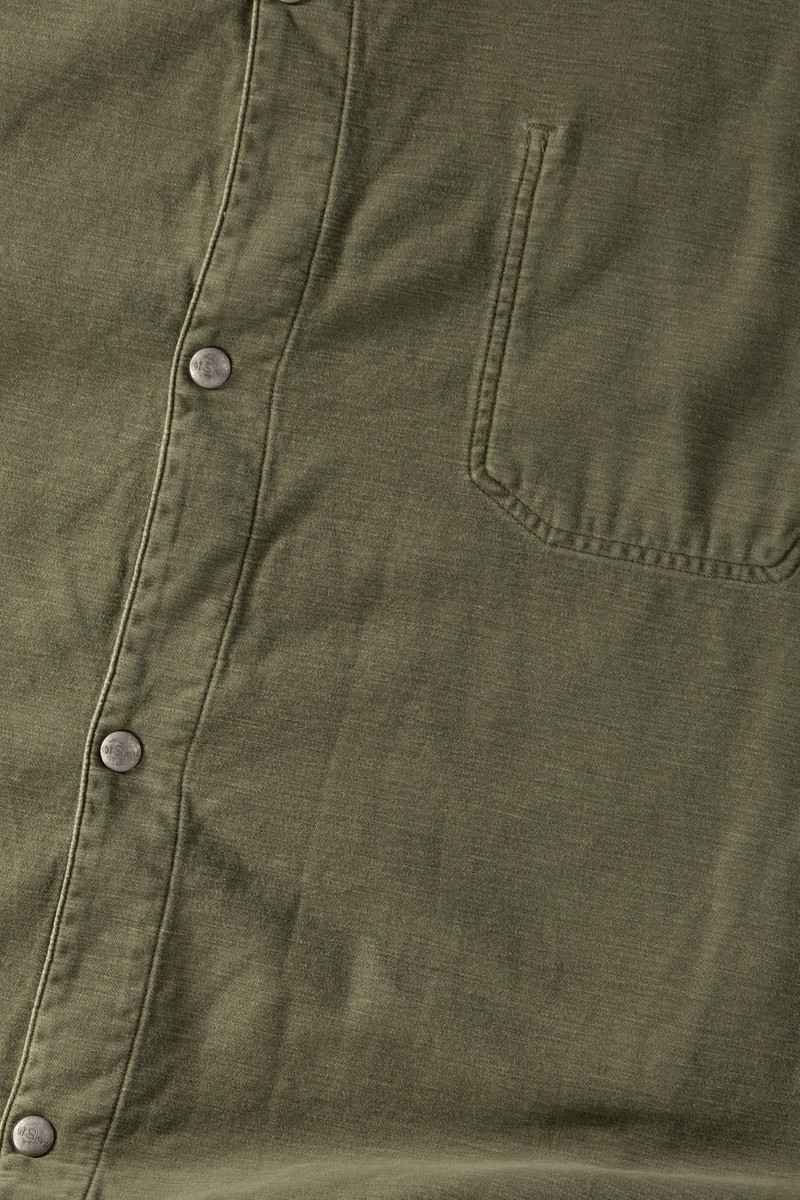 orSlow Reverse Sateen Simple Work Coat Vintage Washed - Dark Olive outlook