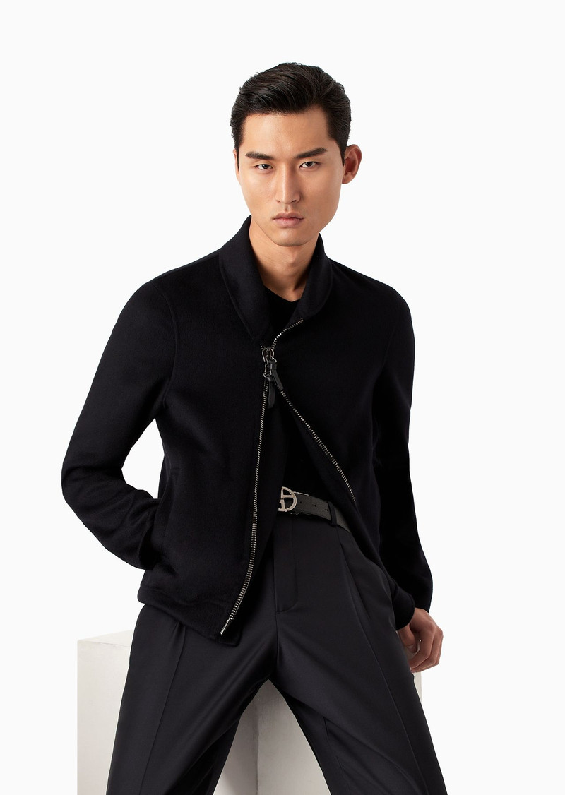 Icon cashmere Casentino wool blouson 5