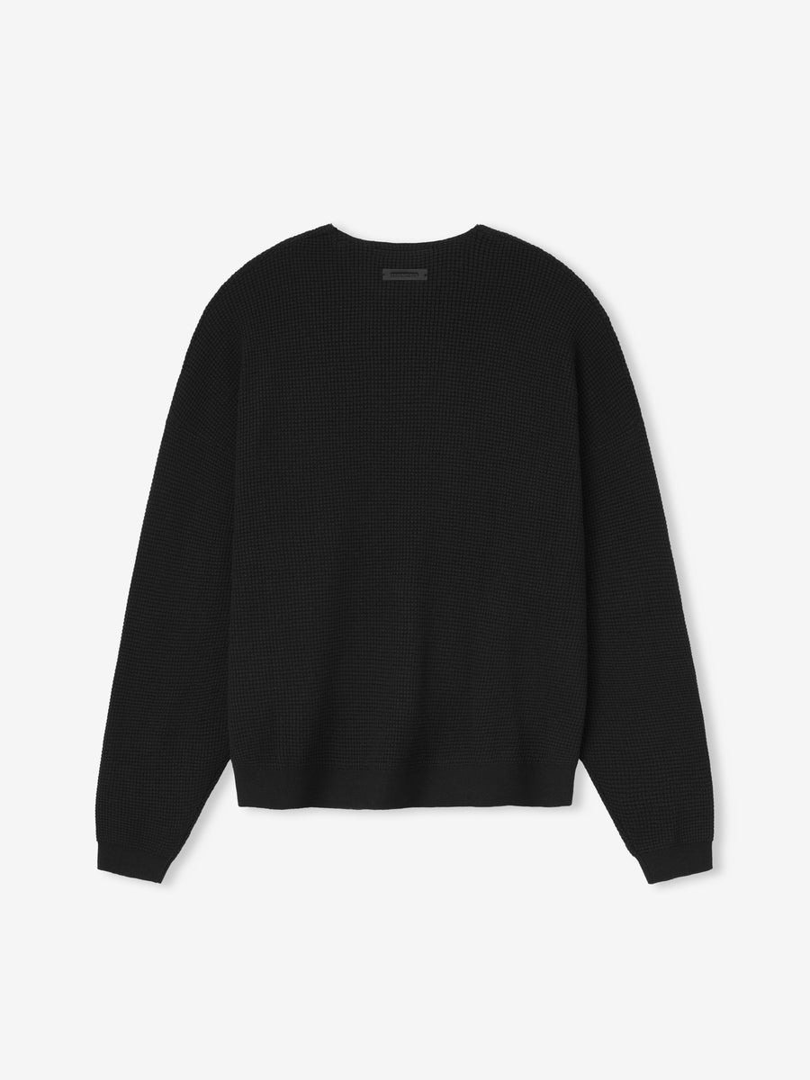 Waffle Crewneck Sweater - 2